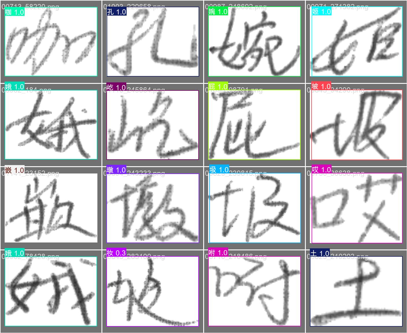 测试效果图